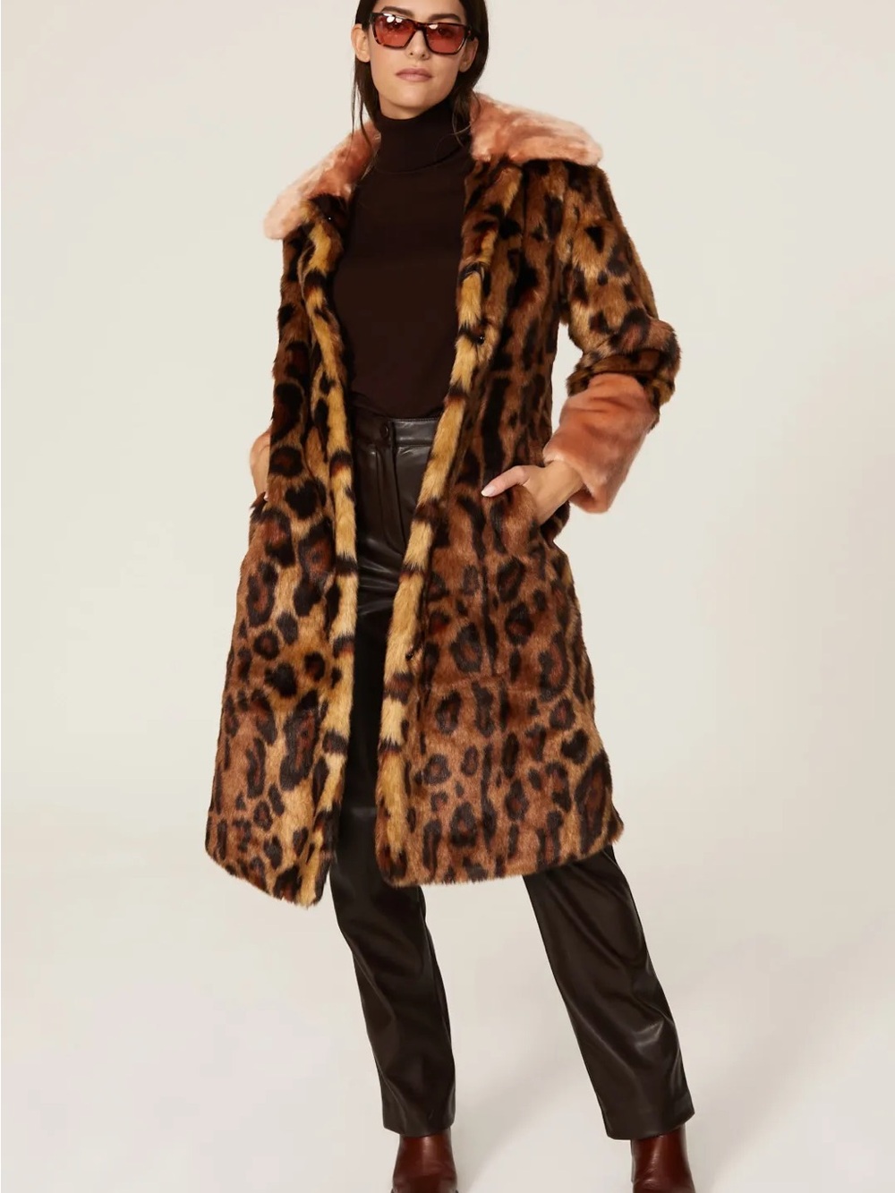 Unreal Fur Orient Express Coat Size S